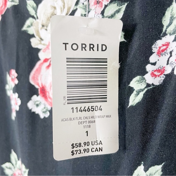 Torrid floral challis hi-lo skirt - Picture 8 of 10